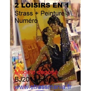 AMOUREUX à PARIS Strass et Peinture Numéro